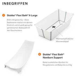 Babybadewanne Flexi Bath® X-Large Bundle Weiß