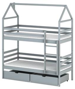 Lit cabane ALEX HB003 Gris