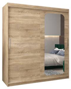 Armoire à portes coulissantes promo t2 Imitation chêne de Sonoma - Largeur : 180 cm - 2 porte