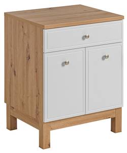 Schrank unter waschbecken SAMOA CUW90 2 Weiß - Holzwerkstoff - Kunststoff - 90 x 75 x 50 cm