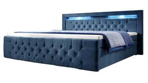 Boxspringbett Gloria Blau - Breite: 160 cm - H3