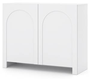 Sideboard ARCO SB100 2D Weiß - Holzwerkstoff - Kunststoff - 100 x 81 x 35 cm