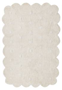 Teppich SAREKI Beige - Weiß - Naturfaser - 140 x 200 cm