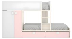 Etagenbett JUANITO Pink - Holzwerkstoff - 108 x 150 x 275 cm