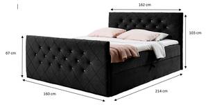 Boxspringbett MOLIE Schwarz