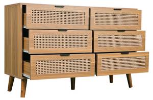 Sideboard Coeus Ⅶ Braun - Holzwerkstoff - Metall - Massivholz - Holzart/Dekor - 40 x 77 x 120 cm