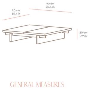 Couchtisch Olivera Massivholz - Holzart/Dekor - 90 x 20 x 90 cm