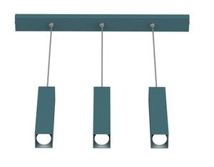 Suspension Cube Linear H30 X3 Bleu