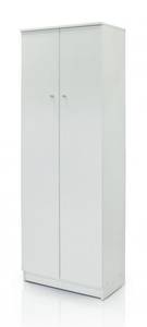 Multifunktions-Kleiderschrank mit zwei Weiß - Holzwerkstoff - 34 x 183 x 62 cm