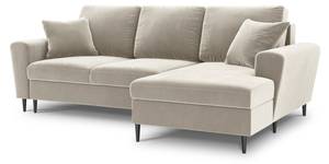 Schlaf-Ecksofa + Box MOGHAN 4 Sitzplätze Beige