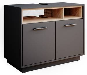 Meuble sous vasque simple Beatrice 34839 Anthracite