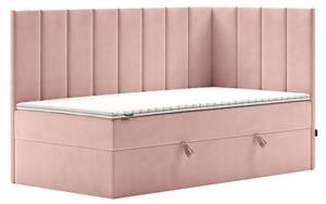 Jugendbett Boxspringbett Beti Hellrosa - Breite: 120 cm - H3