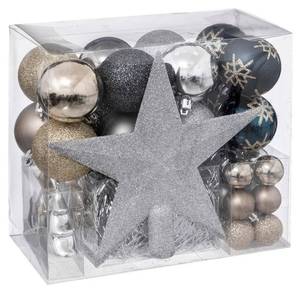 Weihnachtsschmuck 44er Set Silber