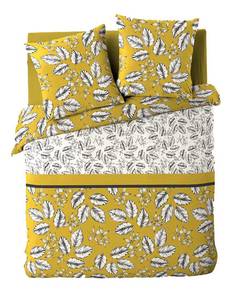 Housse de couette + 2 taies d'oreiller M Jaune - Textile - 240 x 1 x 220 cm