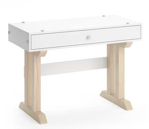 Schreibtisch Pippi Weiß - Holzwerkstoff - 74 x 104 x 50 cm