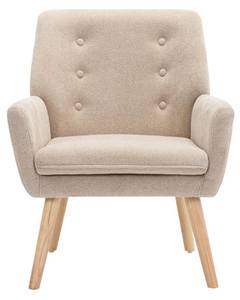 Fauteuil  SERINO Beige - Textile - 68 x 79 x 65 cm