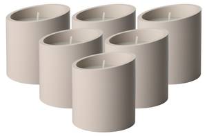 Duftkerzen Energy NewMoon Home 6er Set Beige - Porzellan - 9 x 10 x 9 cm