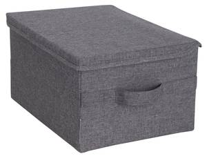 Aufbewahrungsbox SOFT Grau - Textil - 30 x 22 x 40 cm