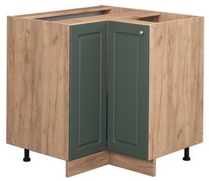 Eckschrank Fame-Line 45597 Grün - Sonoma Eiche Trüffel Dekor - Tiefe: 60 cm