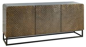 Sideboard SNAKE Braun - Metall - Massivholz - Holzart/Dekor - 160 x 75 x 38 cm