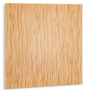 Selbstklebende Fliesen (9 St.) Holzbrett Beige - Kunststoff - 30 x 30 x 1 cm