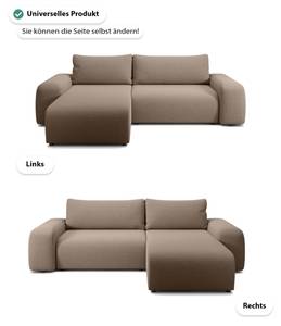 Ecksofa Bornim Universal Braun