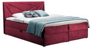 Boxspringbett TREZO 5 Rot - Breite: 166 cm