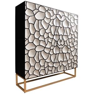 Highboard VULCANO Schwarz - Weiß