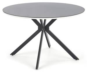 Table à manger Avelar Noir - Verre - 120 x 76 x 120 cm