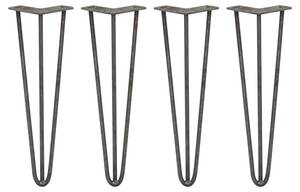 4 x 3 Streben Hairpin-Tischbeine 40.5cm Metall - 1 x 41 x 1 cm