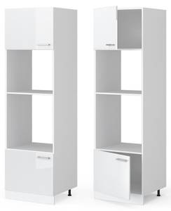 Armoire micro-ondes R-Line 29277 Blanc brillant - Blanc