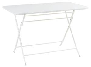 Table de jardin pliante Sande Blanc - 70 x 110 cm