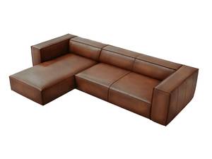 Ecksofa AGAWA 4 Sitzplätze Braun