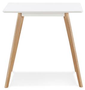 Table À Diner GENIUS Blanc - Bois massif - 80 x 75 x 80 cm