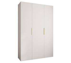 Armoire à portes battantes Como 4 Doré - Blanc - 160 x 50 cm