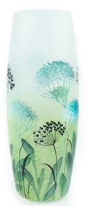 Vase en verre peint à la main Vert - Verre - 11 x 30 x 11 cm
