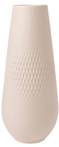 Vase Carré Manufacture Collier Beige - Porzellan - 12 x 26 x 12 cm