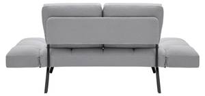 Schlafsofa AURELIA Grau - Metall - Massivholz - Textil - 191 x 73 x 78 cm