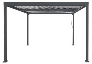 Pergola L41 Grau - Metall - 306 x 224 x 306 cm