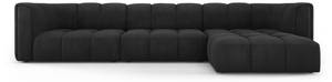 modulares Ecksofa SERENA 5 Sitzplätze Schwarz