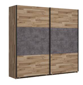 Drehtürenschrank Arica Braun - Holzwerkstoff - 241 x 225 x 63 cm