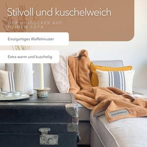 Kuscheldecke Vollkommen-Kamel/Sandweiß Braun