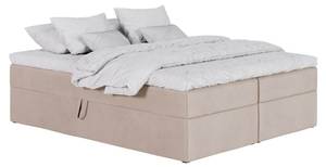 Boxspringbett ohne Kopfteil Simple Ecru - Breite: 120 cm - H3