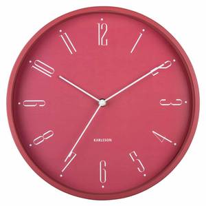 Horloge murale Regal Numbers Rouge