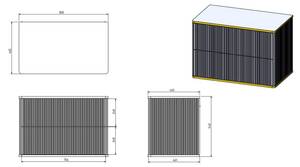 Waschbeckenunterschrank KELIZA Schwarz - Holzwerkstoff - 47 x 54 x 80 cm