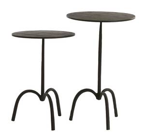 Table d'appoint SAMOA lot de 2 Noir - Métal - 38 x 60 x 38 cm