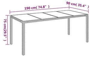 Garten Essgruppe 3029220-3 (7-teilig) Breite: 190 cm