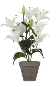 Plante artificielle Tigerlilien Blanc