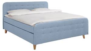 Nordic Box Boxspringbett Pastellblau - Breite: 182 cm - H3