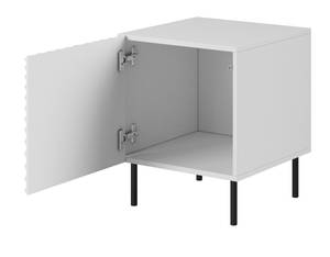 Nachttisch HOLE 44x54x41 (2er-Set) Schwarz - Weiß - Holzwerkstoff - Kunststoff - 44 x 54 x 41 cm